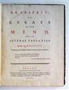 ENLIGHTENMENT  HELVÉTIUS, CLAUDE-ADRIEN.  De lEsprit: or, Essays on the Mind, and its Several Faculties. 1759